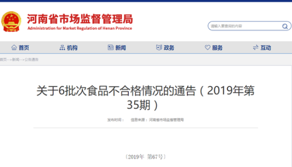 快检查你家厨房!河南6批次食品抽检不合格名单曝光