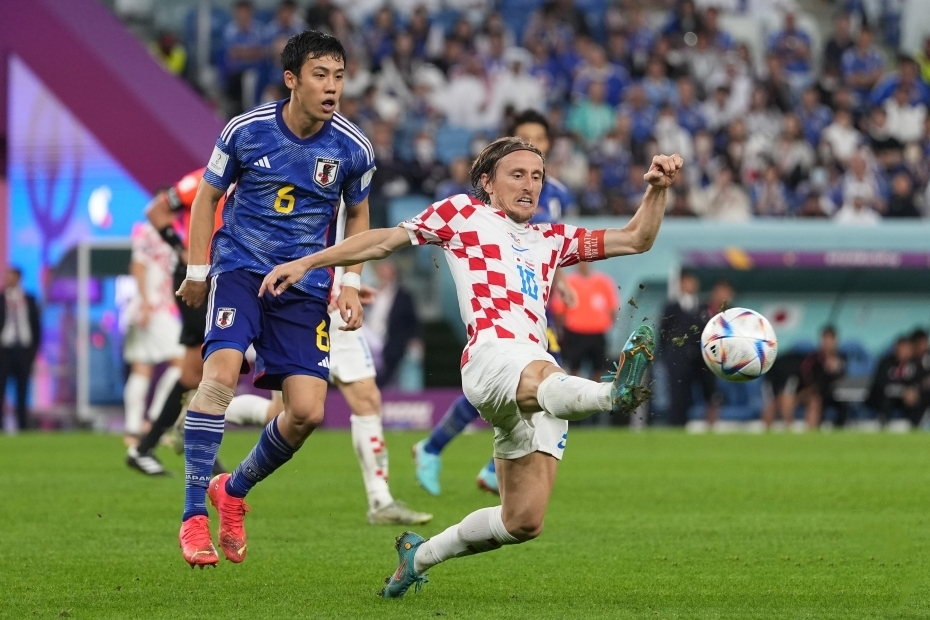 克罗地亚队淘汰日本队闯入世界杯8强