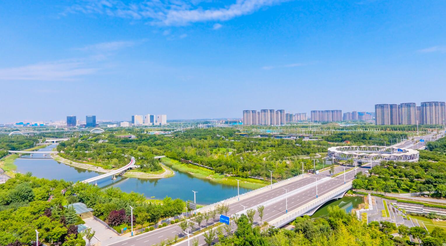 俯瞰郑州航空港经济综合实验区