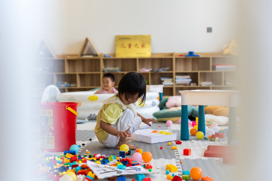 北鄉村公共綜合服務中心兒童樂園。衛心雨攝