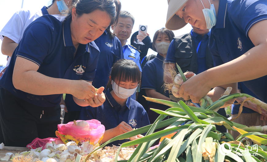 工作人员进行现场评选。人民网 杨晓娜摄