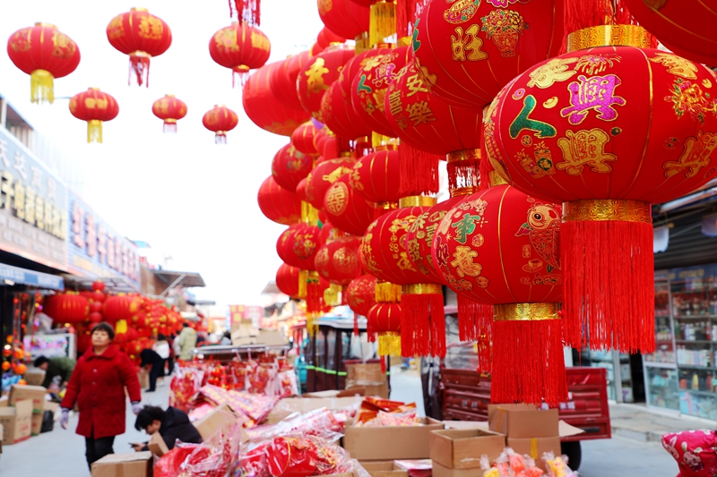 南阳镇平：年货市场年味浓