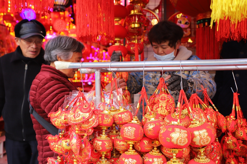 南阳镇平：年货市场年味浓