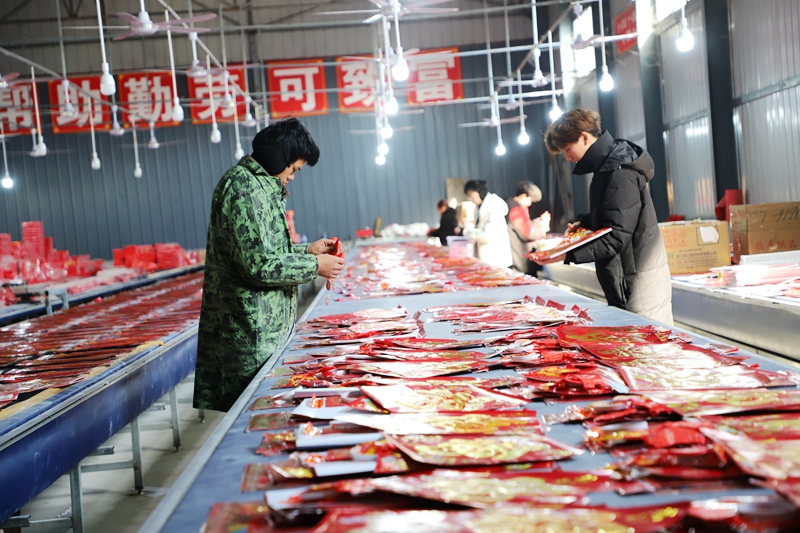 南阳镇平：年货市场年味浓