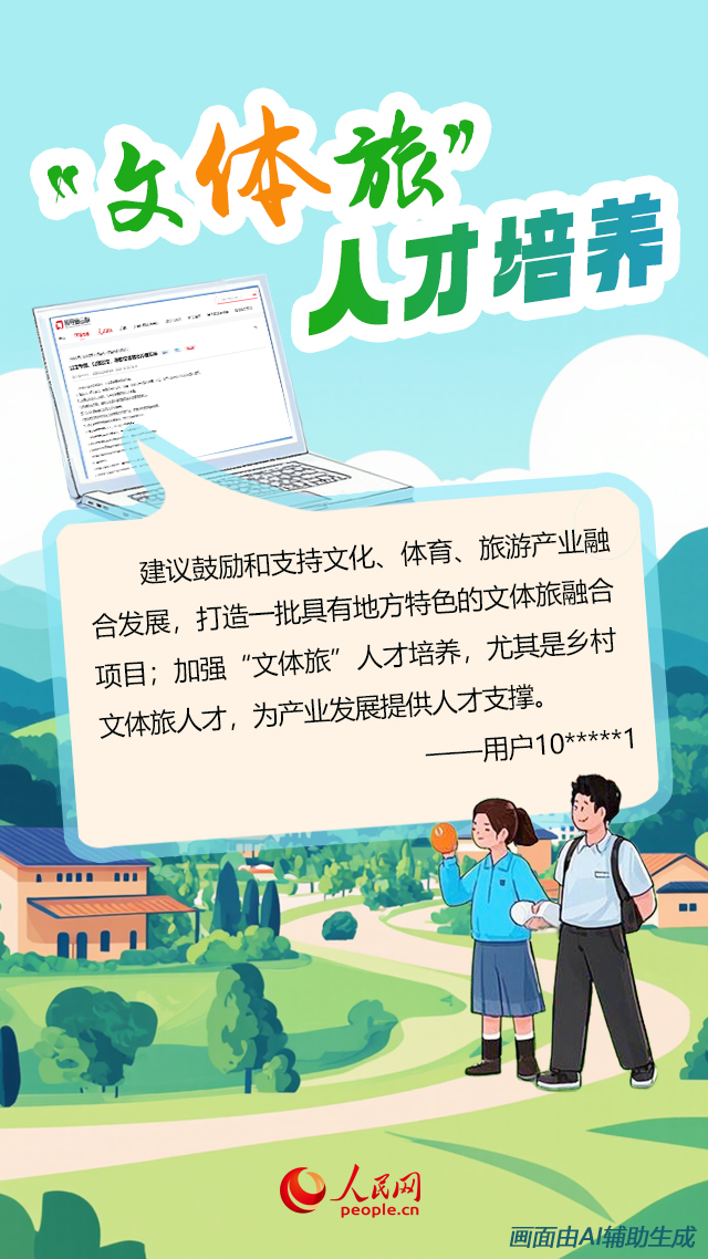 人民建議·圖說︱培養文旅人才、增加體育旅游……這些建議很“中肯”