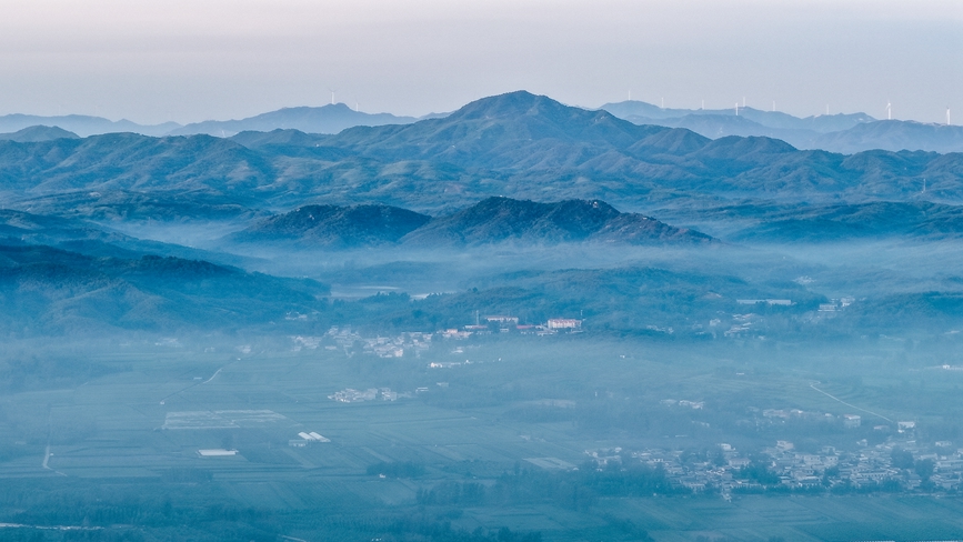 鲁山县迎来雨过天晴。郭东伟摄