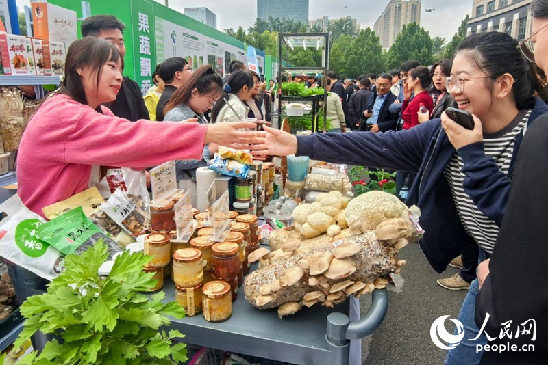 室外成果展区。人民网 程明辉摄