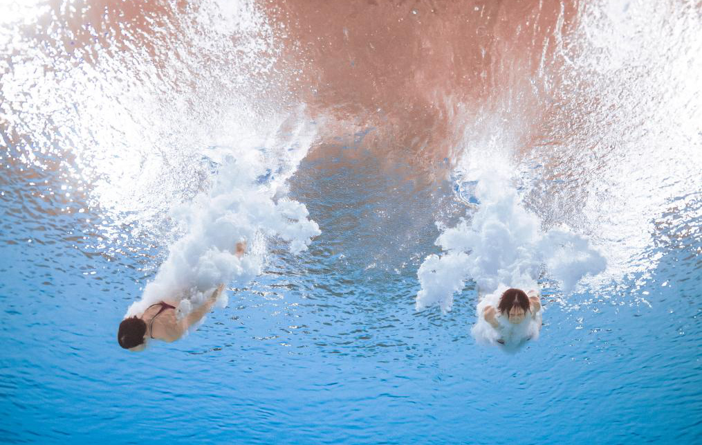 全运会跳水比赛：女双10米台上海摘金 男双3米板广东夺冠