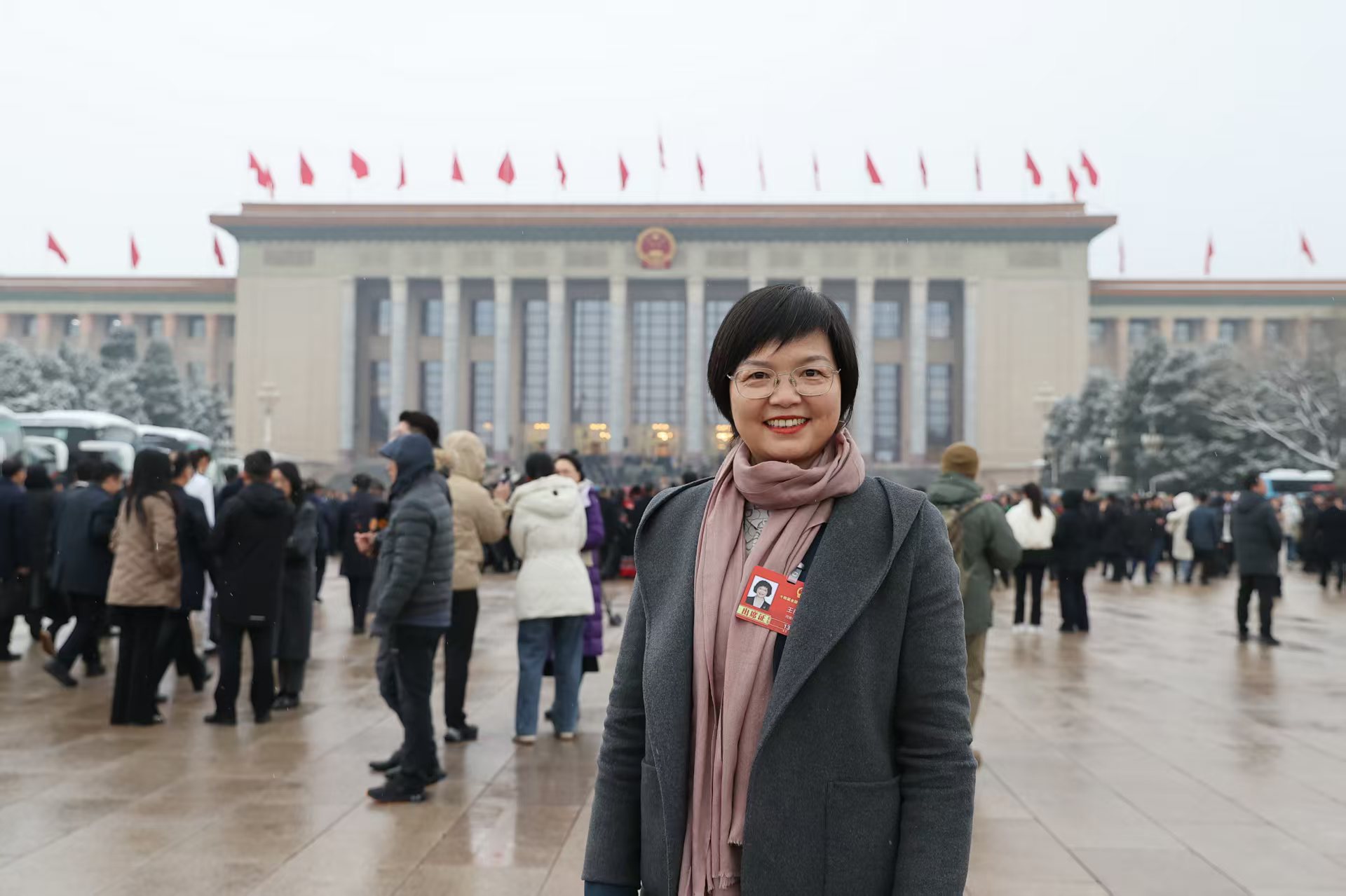全国人大代表，郑州市教育局党组书记、局长王丽娟。受访者供图