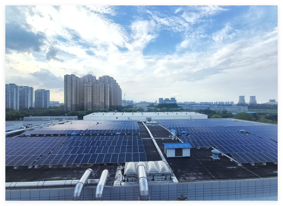 圖為薄片公司分布式光伏項目建成后實景。李飛杭攝